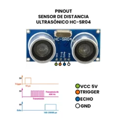 Sensor de Distancia Ultrasonico HCSR04