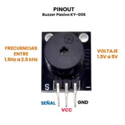 AR0026 - Buzzer Pasivo KY-006 PINOUT