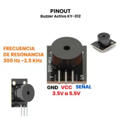 AR0031 - Buzzer Activo KY-012 PINOUT