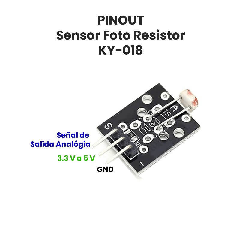 Sensor Fotoresistor KY-018 - Imagen 2