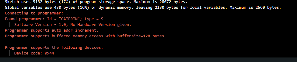 Advertencia Arduino Micro 