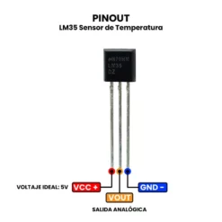 AR0122 - LM35 Sensor de Temperatura PINOUT