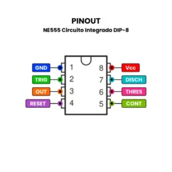 NE555 Circuito Integrado 555 DIP-8