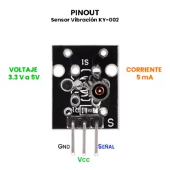 AR0022 - Sensor Vibración KY-002 PINOUT
