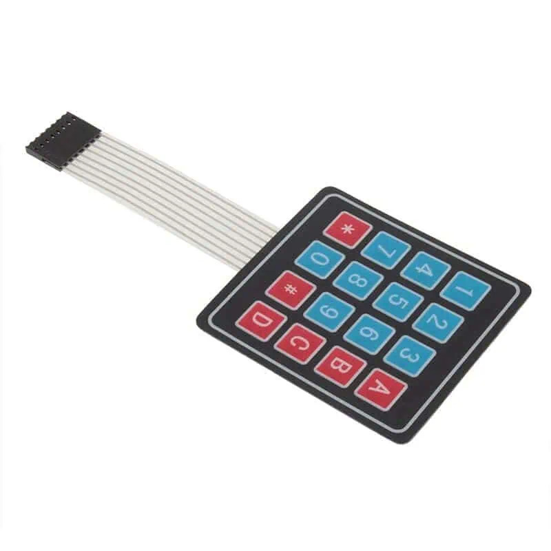 AR0216 - Teclado Matricial 4x4 Numérico Tipo Membrana Quinta