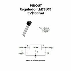 Regulador LM78L05 5V/100mA