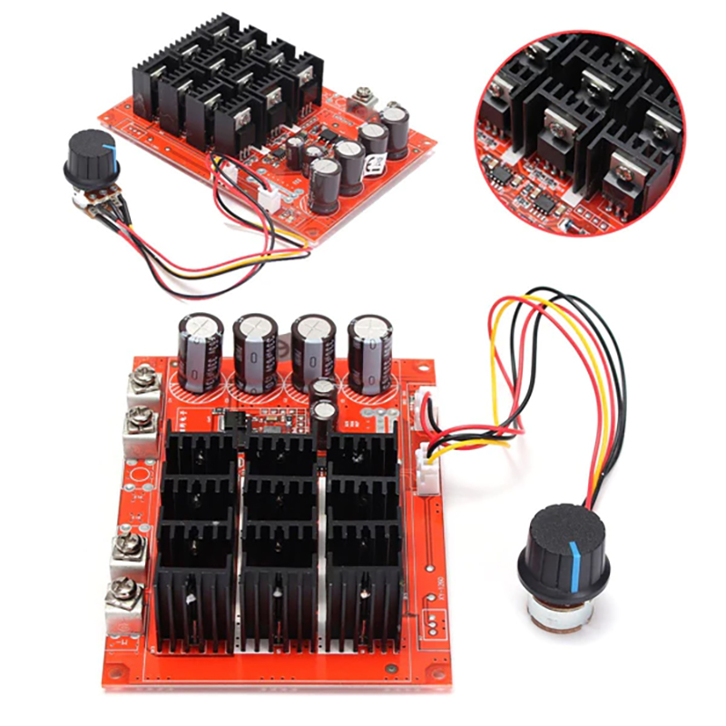 Controlador de Velocidad 10-50V 60A Motor DC PWM HHO RC
