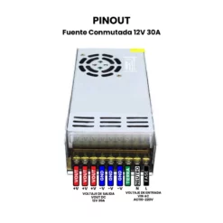 Fuente de Conmutada 12V 30A Pinout