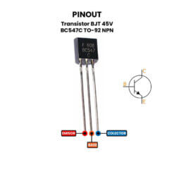 Transistor BJT BC547C TO-92 NPN 45V