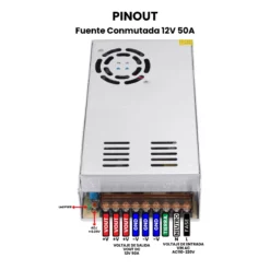 Fuente Conmutada 12V 50A Pinout