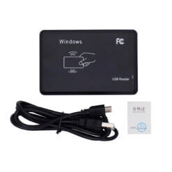 Lector RFID USB 13.56 MHz ISO 14443A Control Asistencia