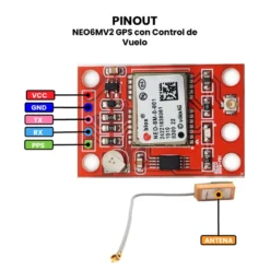 AR0773 - NEO6MV2 GPS con Control de Vuelo PINOUT