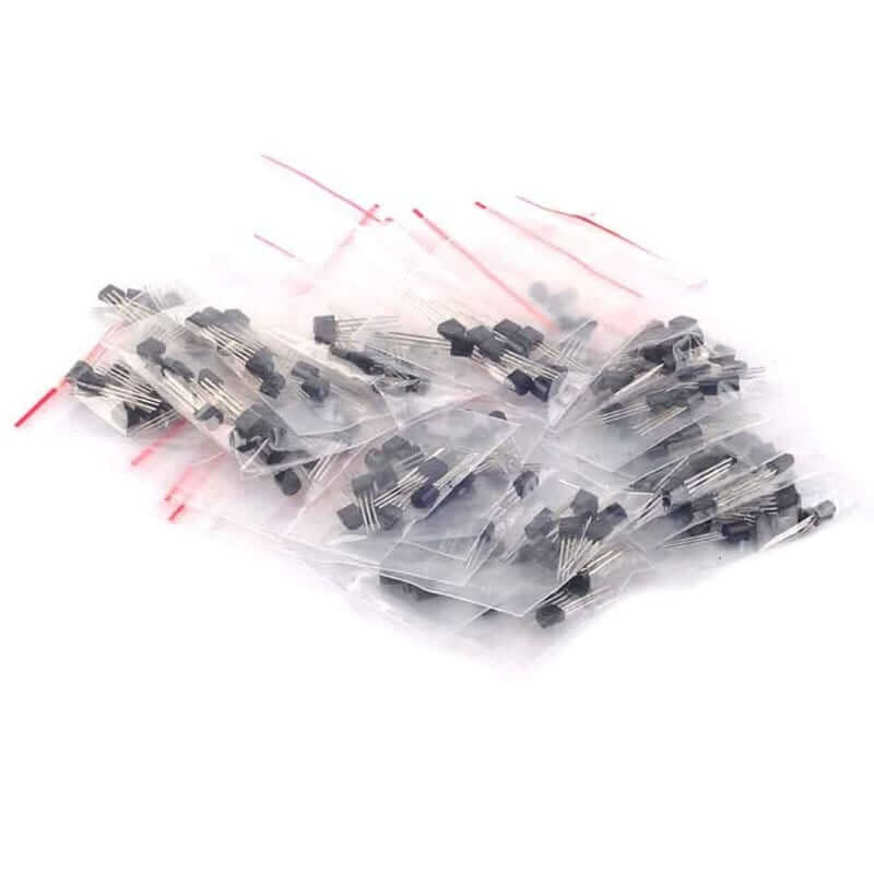 Kit de Transistores TO-92 180 Piezas 18 Valores