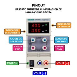 KPS305D Fuente de Alimentación de Laboratorio 30V 5A