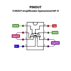 TL082CP-Amplificador-Operacional-DIP-8-PINOUT