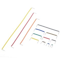 140 alambres para puentear 14 tamaños protoboard