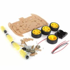 Kit Carrito 4WD Robot Seguidor Lineas Con Accesorios