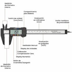 Alternative view of Calibrador Vernier Digital 150mm