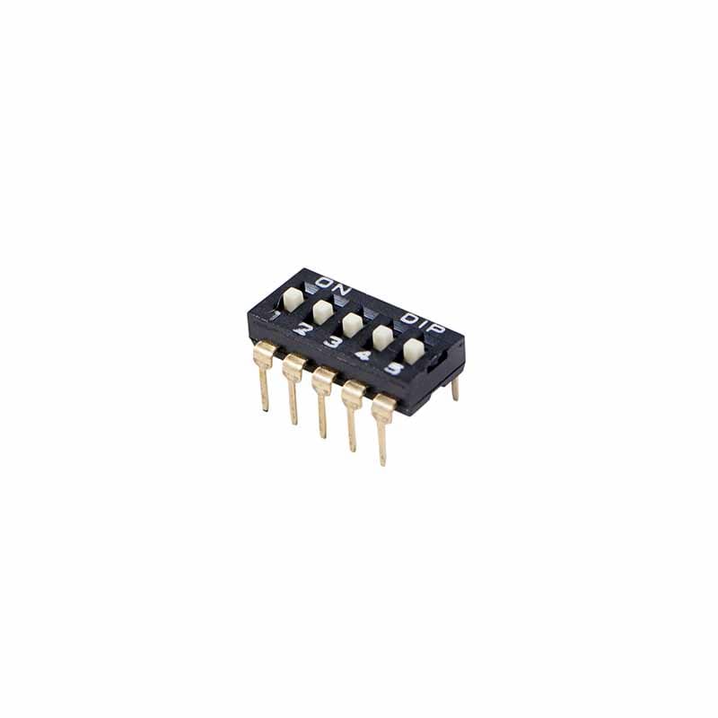 Dip Switch Negro 5 Posiciones