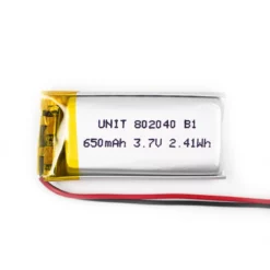 Batería LiPo 3.7V 650mA 802040 UNIT
