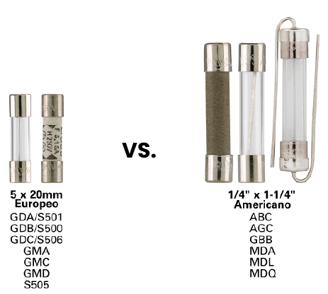 Fusibles Tipo Americano 1 Amper 250 VCA