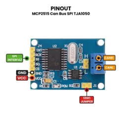 AR1247 - MCP2515 Can Bus SPI TJA1050 PINOUT