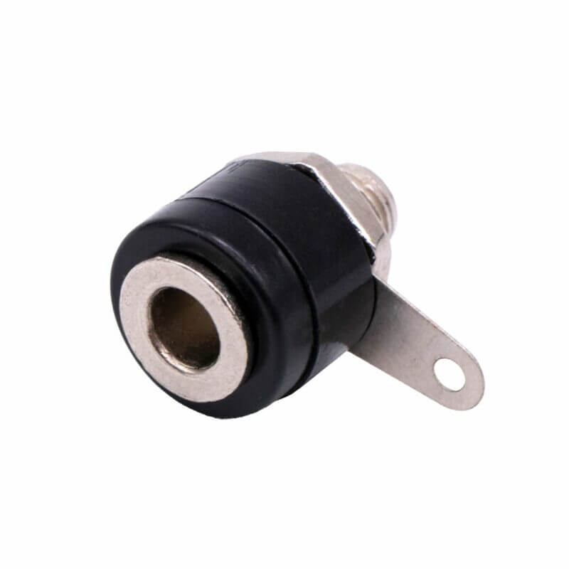 Conector Banana Hembra 4mm Negro