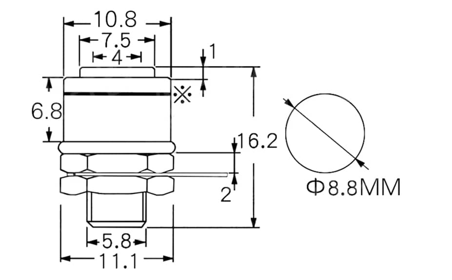 conector banana hembra