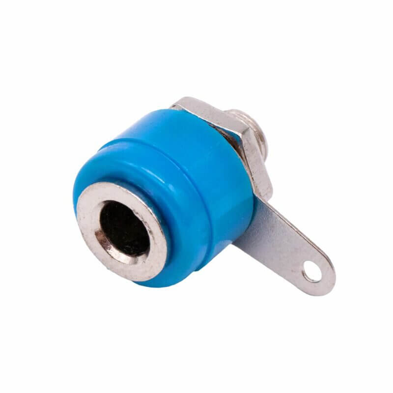 Conector Banana Hembra 4mm Amarillo