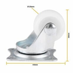 Rueda Loca Nylon 25mm Robot Arduino