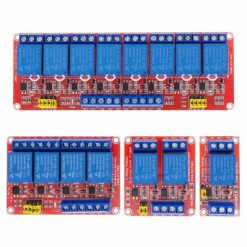 Módulo Relevador 12V de 1, 2, 4 y 8 canales