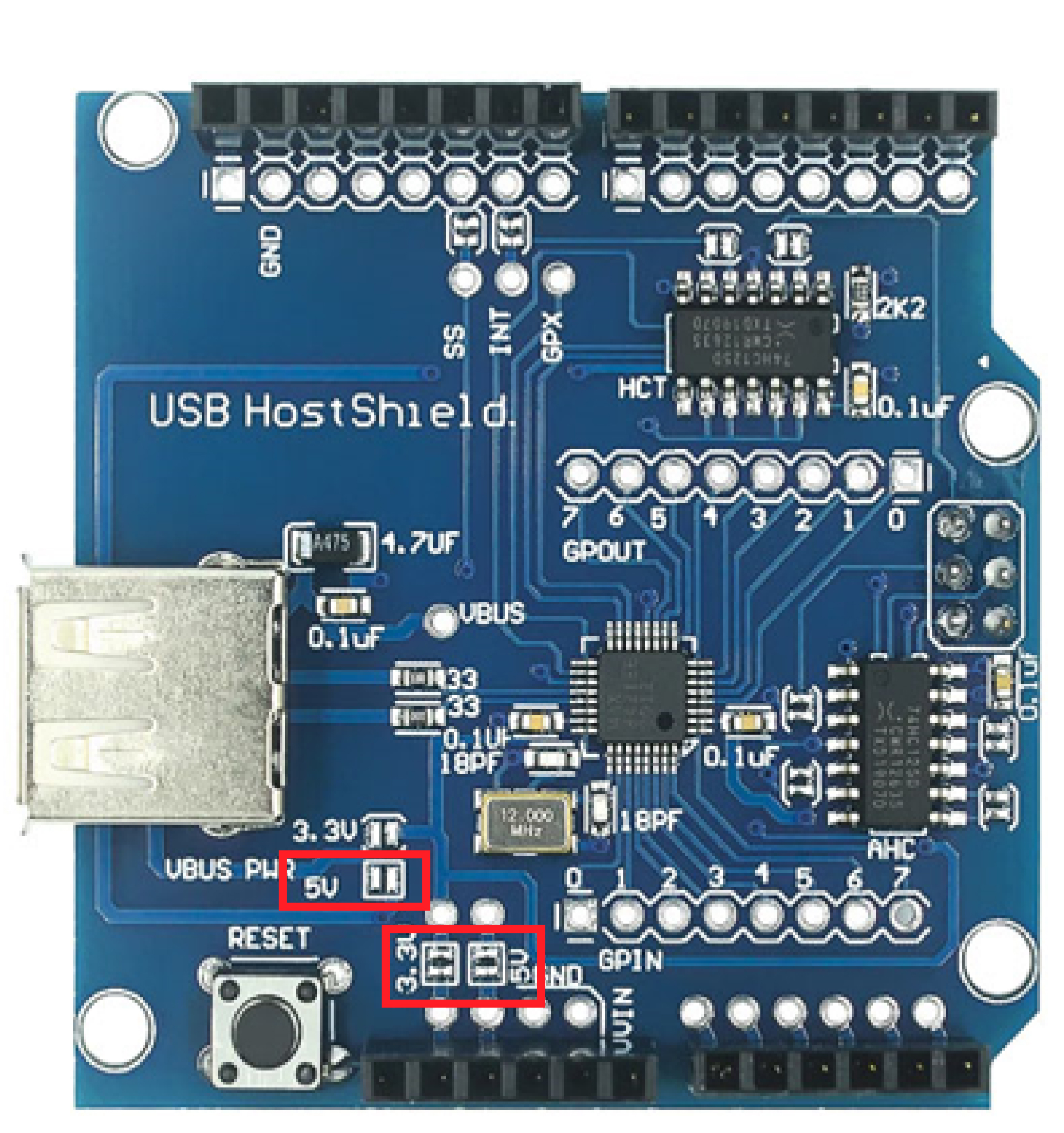 AR1655 - USB Host Shield para Arduino Uno Mega Due IA
