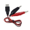 Pinzas caimán con conector USB 5V