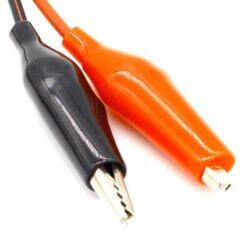 Cable Banana Caimán Negro Rojo 1m