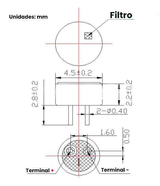 Mini Micrófono Electret 