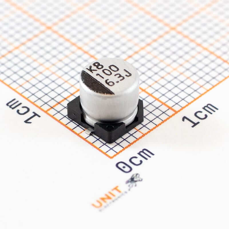Capacitor Electrolítico 100uF 6.3V SMD
