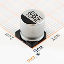 Capacitor electrolítico 220uF 50V SMD V1