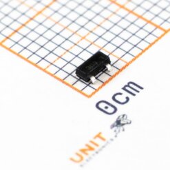 Alternative view of FDV304P Mosfet P -25v 460mA SMD