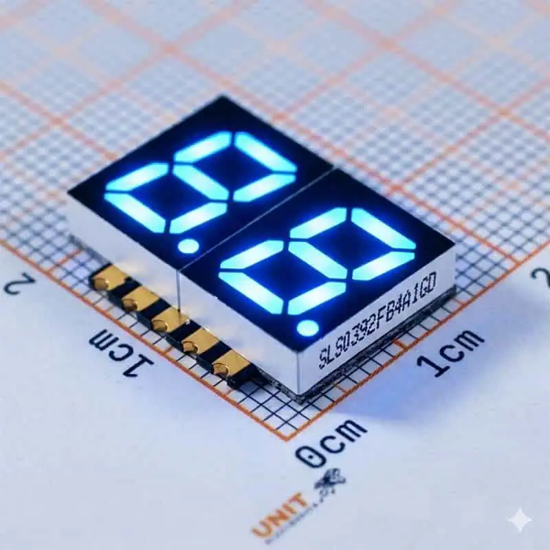AR2236-7 segmentos doble 0.39 azul SMD SLS0392FB4A1GD V1