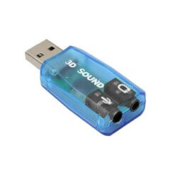 Tarjeta de Sonido USB 5.1 Audífonos y Micrófono Jack 3.5