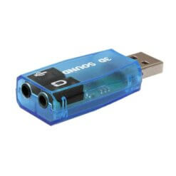 Tarjeta de Sonido USB 5.1 Audífonos y Micrófono Jack 3.5