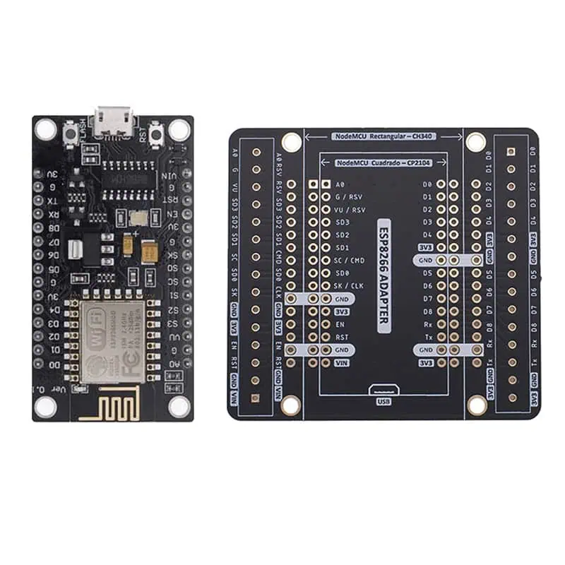 NodeMCU Rectangular con PCB