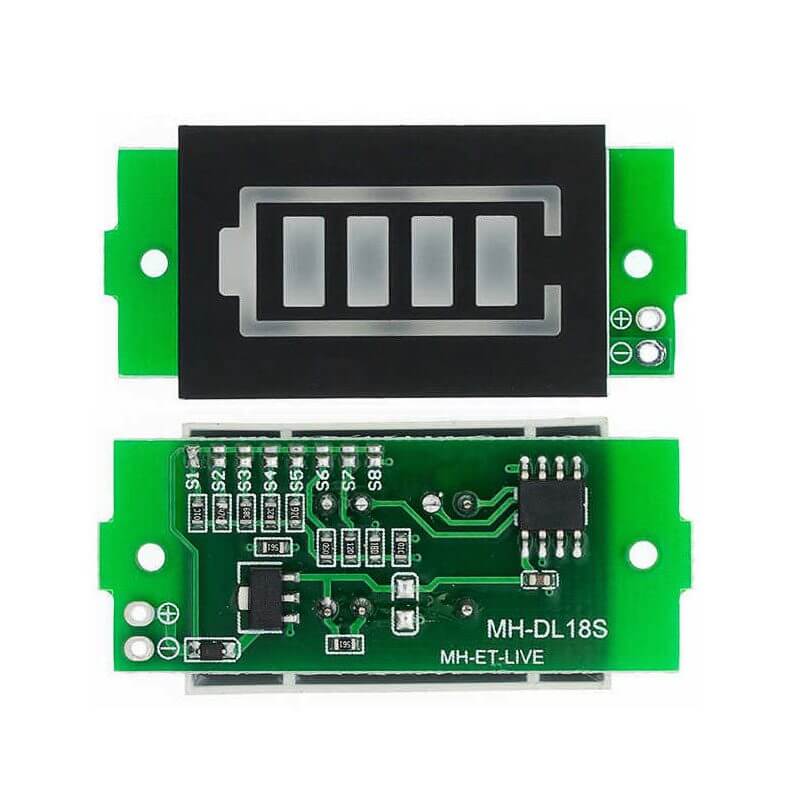 Indicador de Bateria Litio Ajustable 1S a 8S Color Verde - Imagen 6