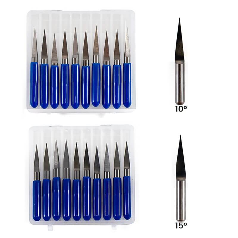 Cortadores V para Grabado CNC