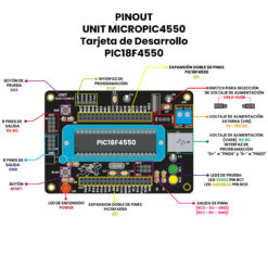 UNIT MICROPIC4550 - Tarjeta de Desarrollo PIC18F4550