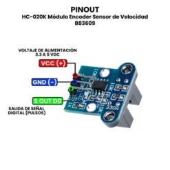 AR2745 - HC-020K Módulo Encoder Sensor de Velocidad B83609 PINOUT