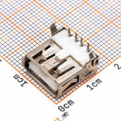 Conector USB Hembra Tipo A 4 Pines a 90°
