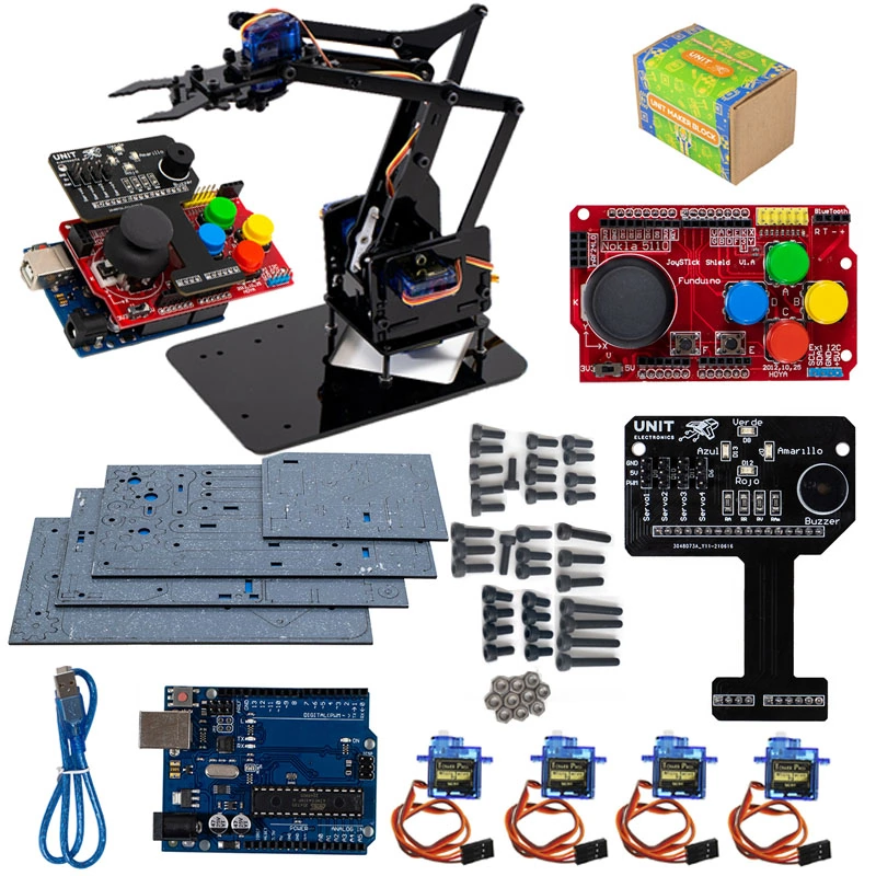 Kit Brazo Mecánico con Garra de 4DOF