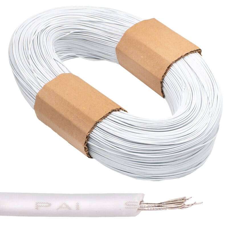 Cable Eléctrico 22 AWG Blanco