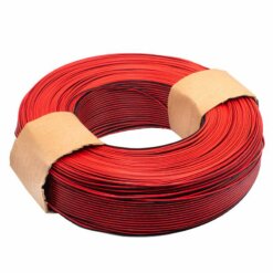 Cable Dúplex para Bocina 22 AWG 2 Vías Bicolor 1 Metro